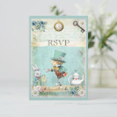 Mad Hatter Alice in Wonderland RSVP (Staand voorkant)