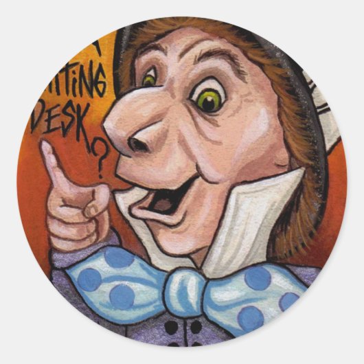 MAD HATTER Alice in Wonderland Sticker (Voorkant)
