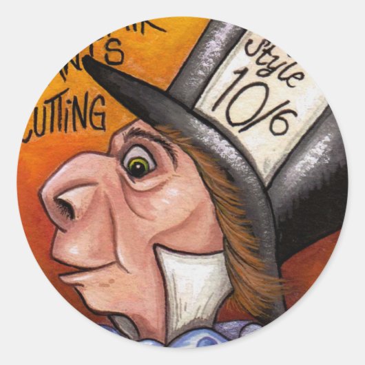 MAD HATTER Alice in Wonderland Sticker (Voorkant)