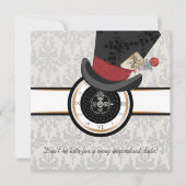 Mad Hatter Alice in Wonderland Wedding Invitation Kaart (Voorkant)
