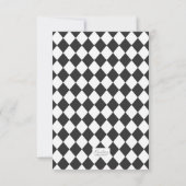 Mad hatter, Alice Onederland thema bedankje Bedankkaart (Achterkant)