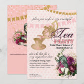 Mad Hatter Alice  Tea Party Vrijgezellenfeest Kaart (Voorkant / Achterkant)