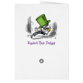 Mad Hatter Blank Wenskaart (Achterkant)