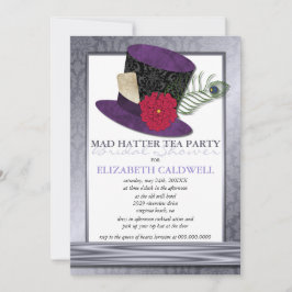 Mad Hatter Bridal Shower Kaart