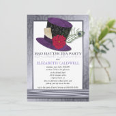 Mad Hatter Bridal Shower Kaart (Staand voorkant)