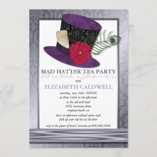 Mad Hatter Bridal Shower Kaart
