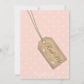 Mad Hatter Bridal Shower-uitnodigingen Kaart (Achterkant)