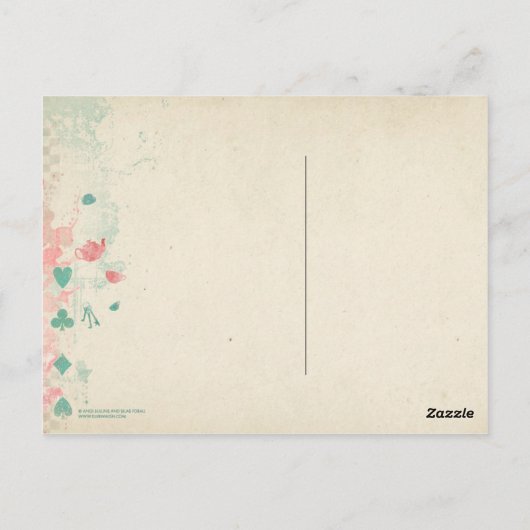 Mad Hatter Briefkaart (Achterkant)