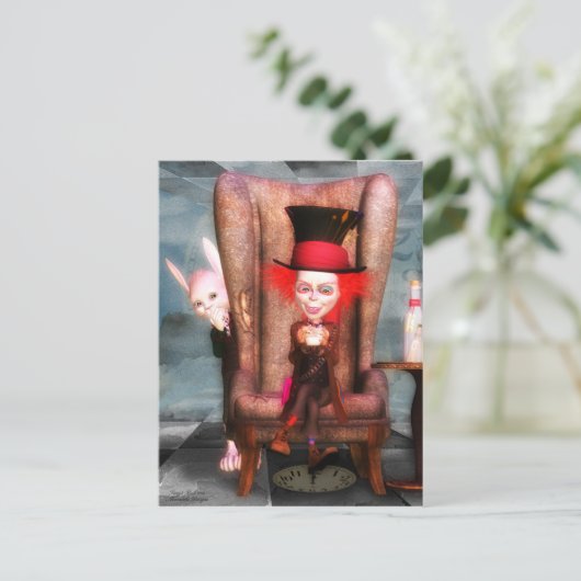 Mad Hatter Briefkaart (Staand voorkant)