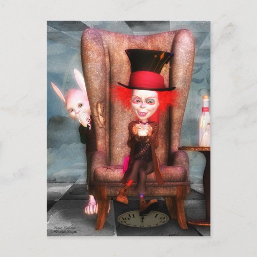 Mad Hatter Briefkaart (Voorkant)