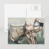 Mad hatter briefkaart (Voorkant / Achterkant)