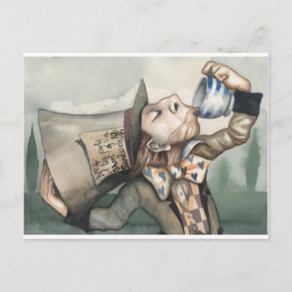 Mad hatter briefkaart