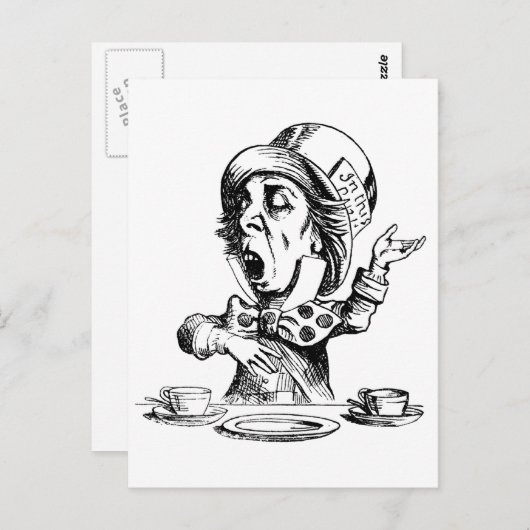 Mad Hatter Briefkaart (Voorkant / Achterkant)