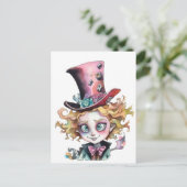 Mad Hatter Briefkaart (Staand voorkant)