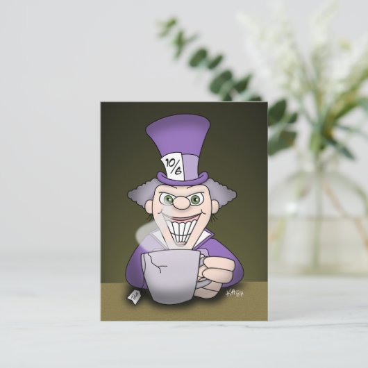 Mad Hatter Briefkaart (Staand voorkant)