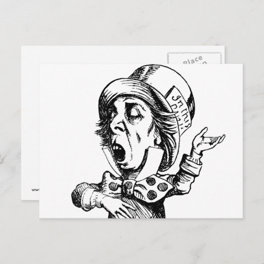 Mad Hatter Briefkaart (Voorkant / Achterkant)