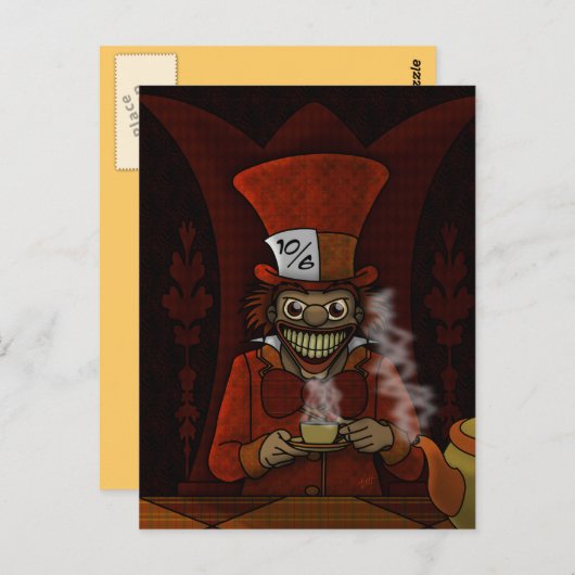 Mad Hatter Briefkaart (Voorkant / Achterkant)