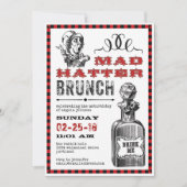 Mad Hatter Brunch Party on White Kaart (Voorkant)