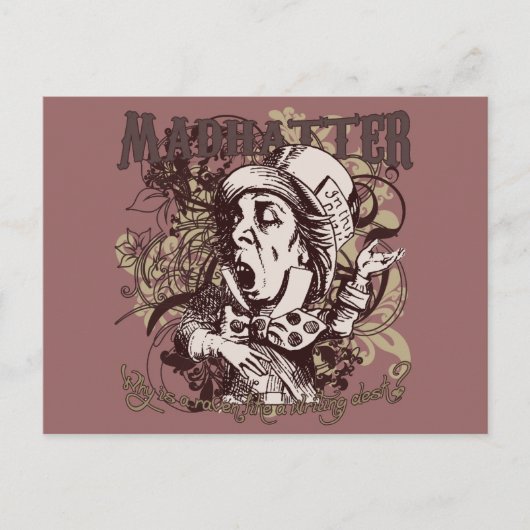 Mad Hatter Carnivale Style Briefkaart (Voorkant)