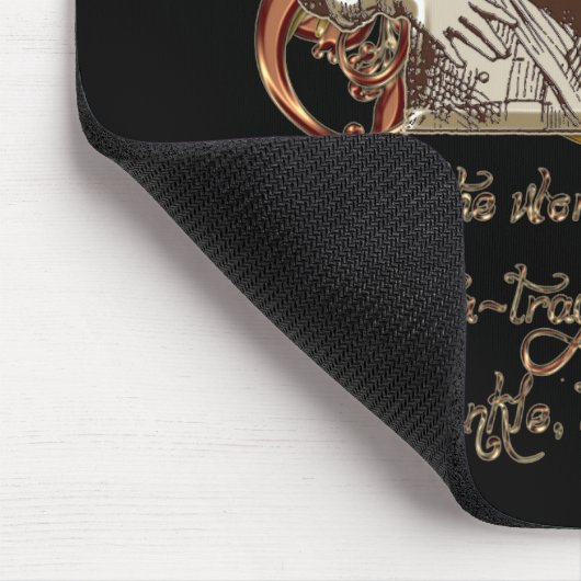 Mad Hatter Carnivale Style (met gedicht) Muismat (Hoek)