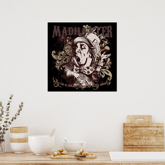 Mad Hatter Carnivale Style Poster (Keuken)