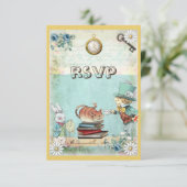 Mad Hatter & Cat RSVP Breng een Baby shower uit he (Staand voorkant)