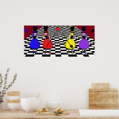 Mad Hatter-dames in Waiting Poster (Keuken)