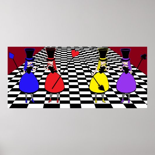 Mad Hatter-dames in Waiting Poster (Voorkant)