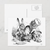 Mad Hatter, Dormouse en March Hare Briefkaart (Voorkant / Achterkant)