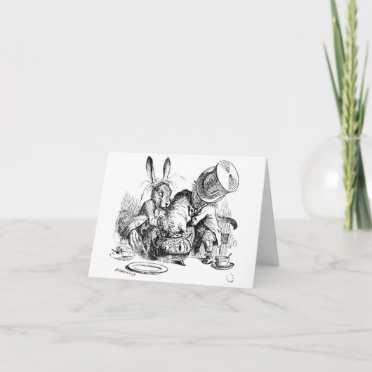 Mad Hatter, Dormouse en March Hare Kaart (Voorkant)