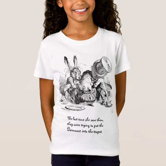 Mad Hatter, Dormouse en March Hare T-shirt (Voorkant)