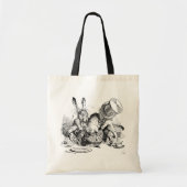 Mad Hatter, Dormouse en March Hare Tote Bag (Voorkant)