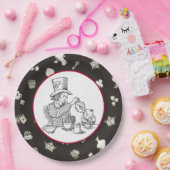 Mad Hatter en Dormouse Papieren Bordje (Feest)