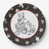 Mad Hatter en Dormouse Papieren Bordje (Voorkant)