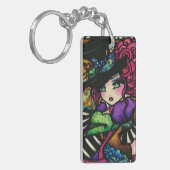 Mad Hatter en Steampunk Girl Hannah Lynn Sleutelhanger (Voorkant Links)