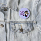 Mad Hatter Funny Motivatie Quote Ronde Button 5,7 Cm (In situ)