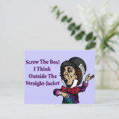 Mad Hatter Grappig Motivatie citaat Briefkaart (Staand voorkant)