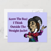 Mad Hatter Grappig Motivatie citaat Briefkaart (Voorkant / Achterkant)