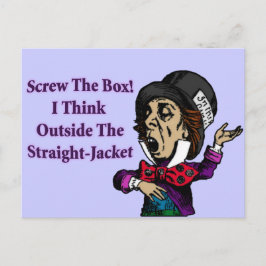 Mad Hatter Grappig Motivatie citaat Briefkaart