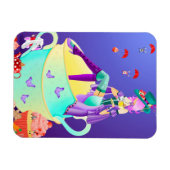 Mad Hatter in Teacup Magneet (Horizontaal)