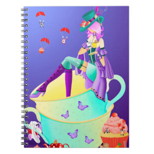 Mad Hatter in Teacup Wonderland Notitieboek
