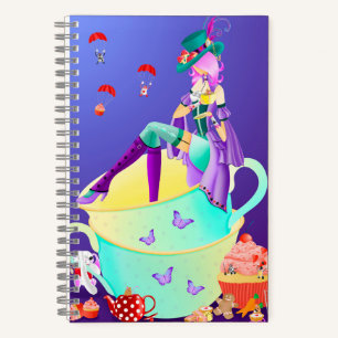 Mad Hatter in Teacup Wonderland Notitieboek