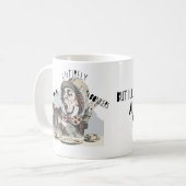 Mad Hatter "Je bent volledig bonkers" mok (Voorkant links)