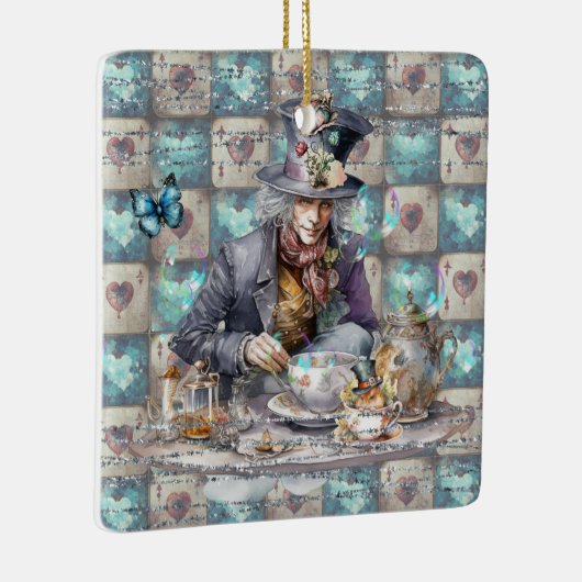 Mad Hatter Keramisch Ornament (Rechts)