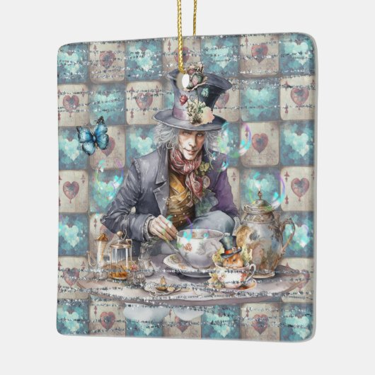 Mad Hatter Keramisch Ornament (Links)