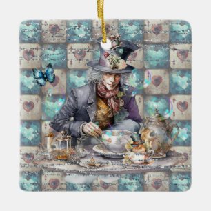 Mad Hatter Keramisch Ornament