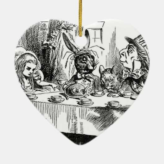 Mad Hatter Keramisch Ornament (Achterkant)