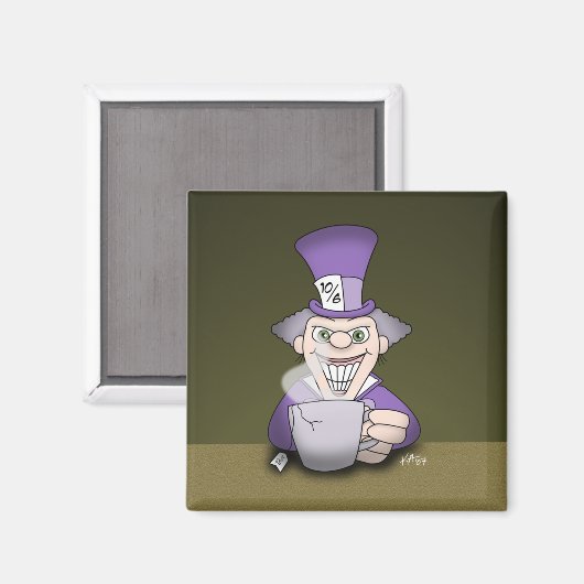 Mad Hatter Magnet (Voorkant / Achterkant)