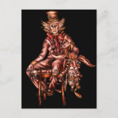 Mad Hatter met Maart Hare Tekening Briefkaart (Voorkant)