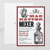 Mad Hatter Mixer Party Kaart (Voorkant / Achterkant)